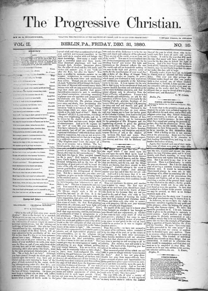 The Progressive Christian v.2 n.35 (Dec 31, 1880) | ID: 9271b825-1863 ...