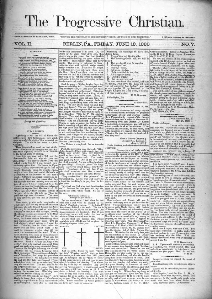The Progressive Christian v.2 n.7 (June 18, 1880) Miniature