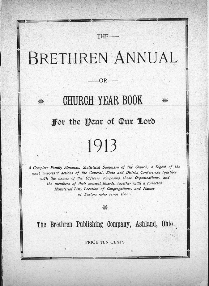 Brethren Annual (1913) Thumbnail